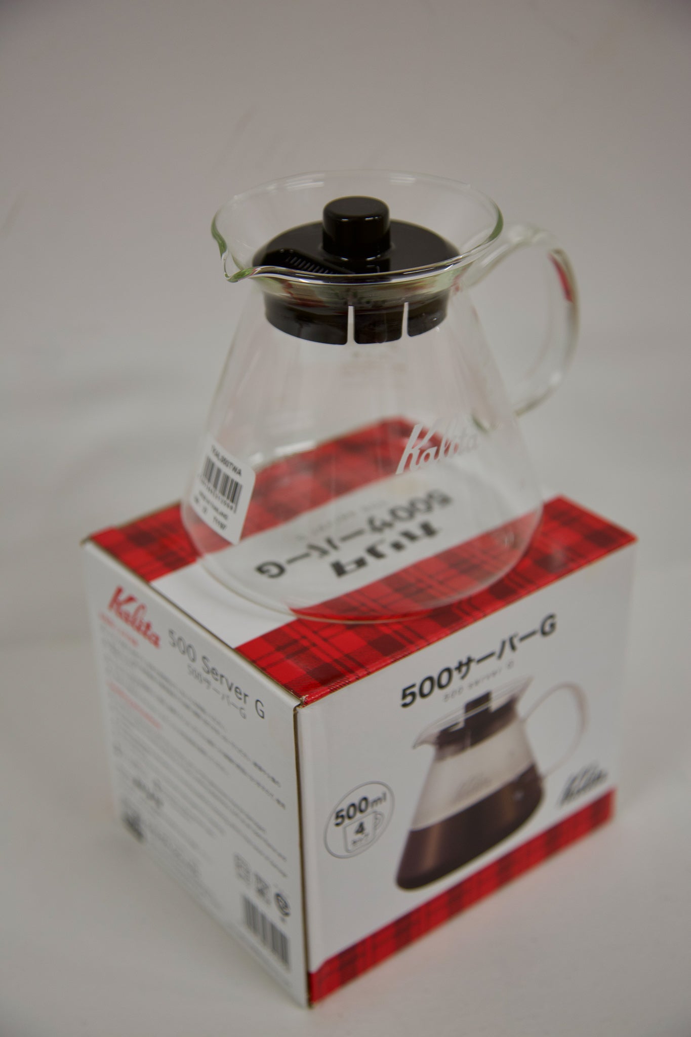 Kalita (Carita) Coffee Server I Pour Over Carafe I 500ml (17oz) I Pot Fits  Kalita Drippers I Heat Resistant Glass I Made in Japan I, Single Cup, Clear
